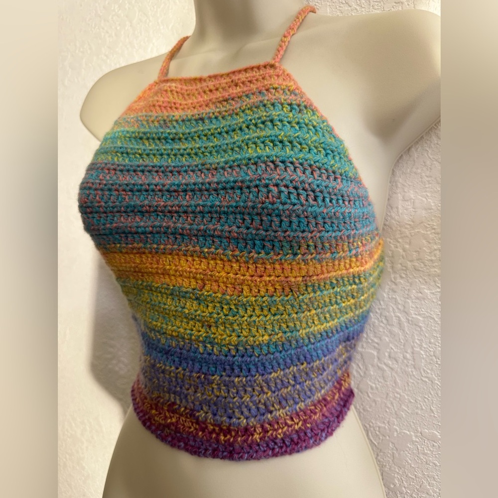 MultiColor Crochet Halter